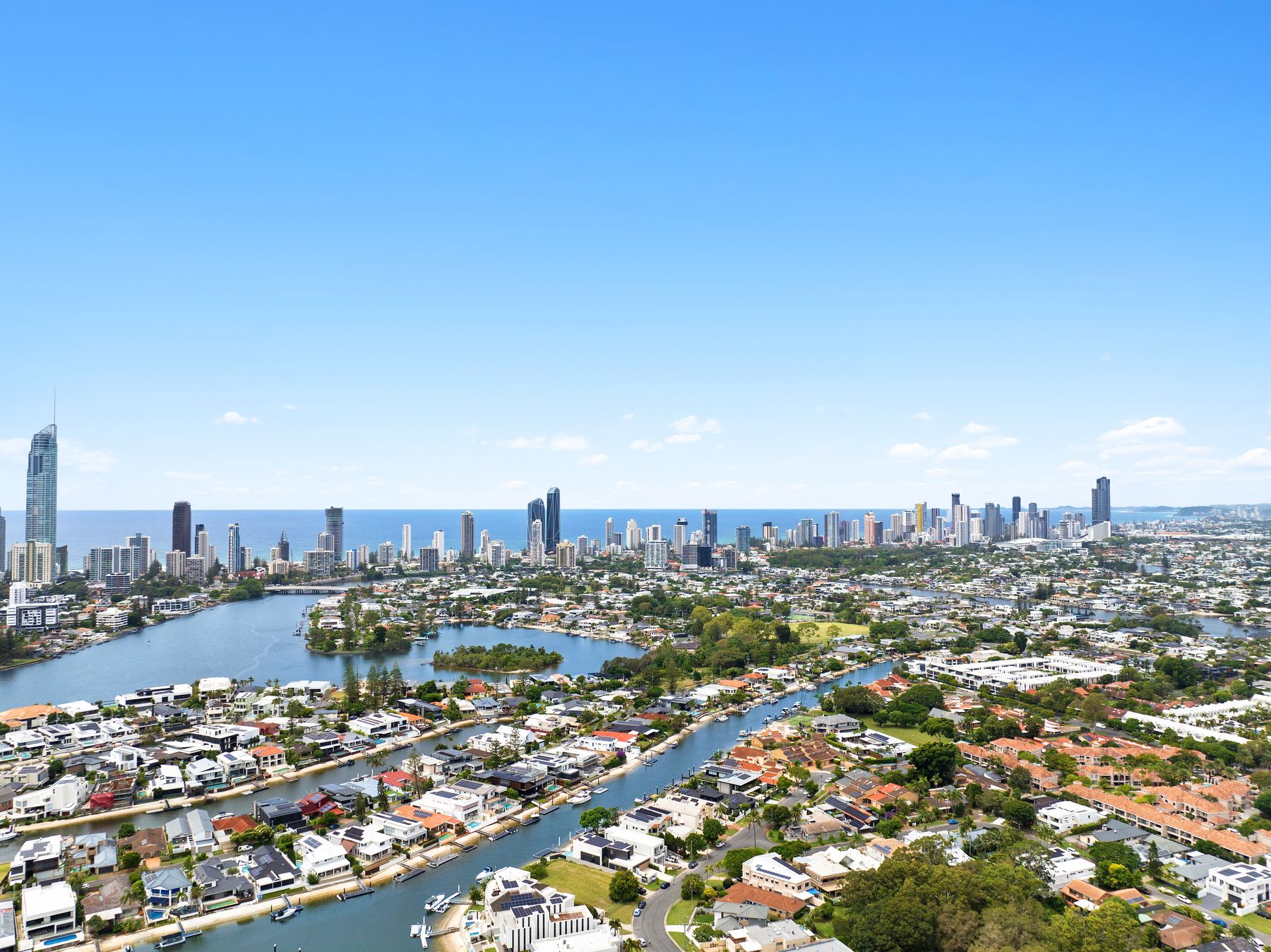 Aerial toward Broadbeach