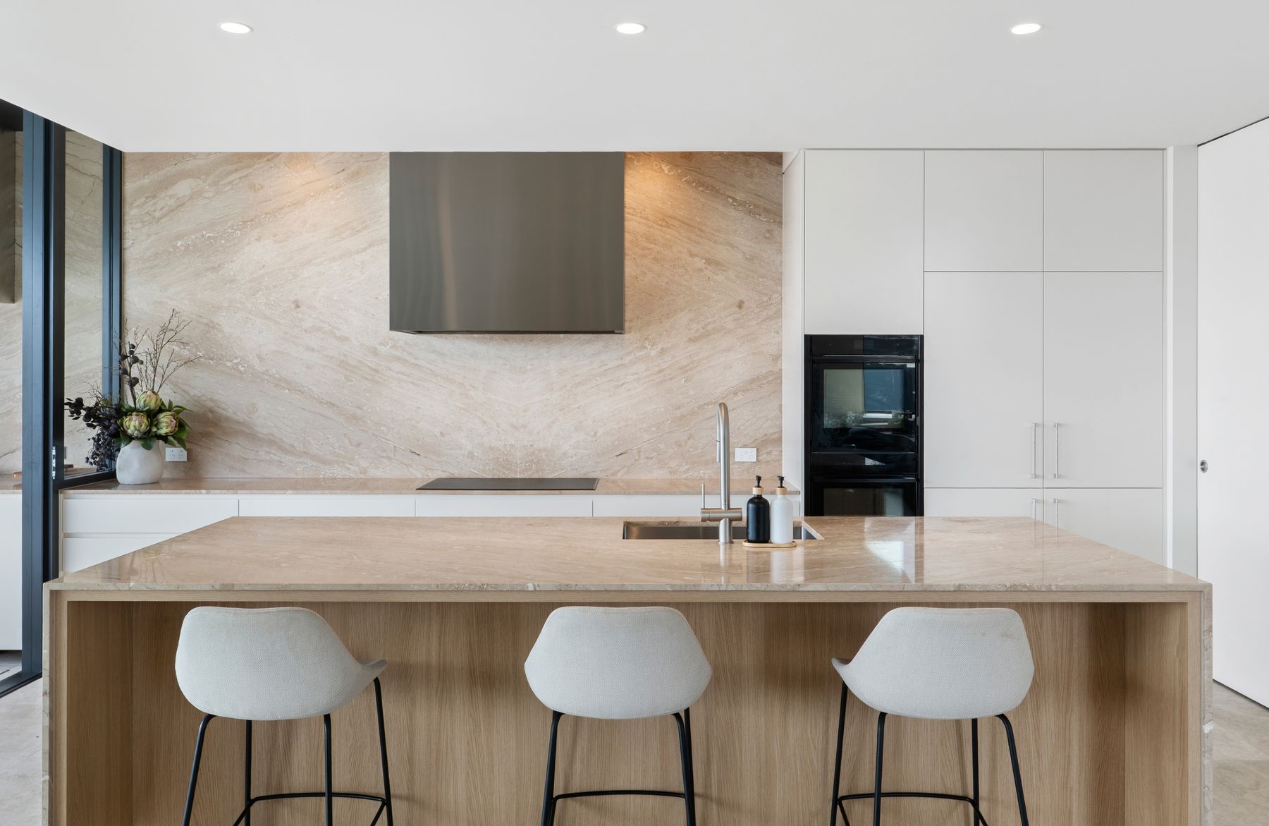 Kitchen from the dining table