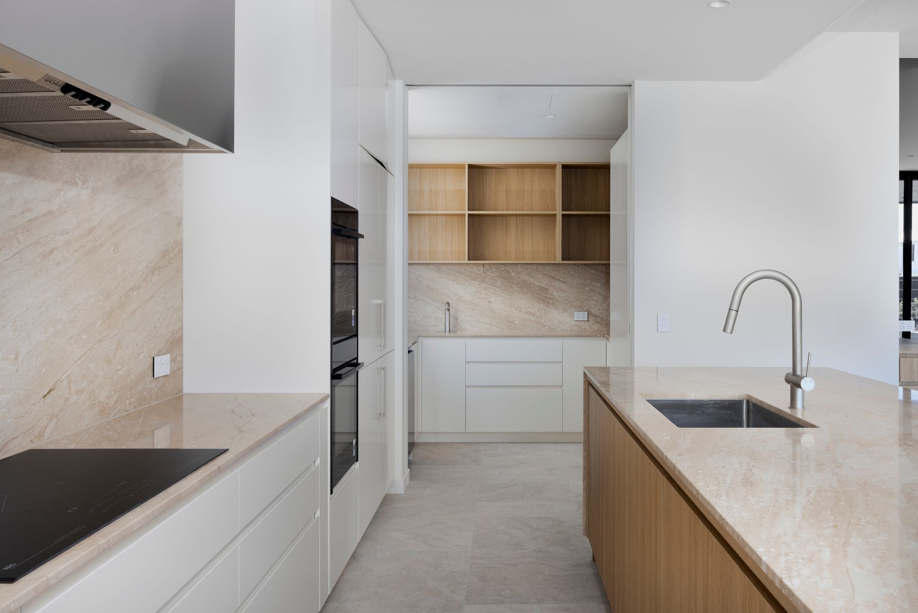 Kitchen to the butler’s pantry