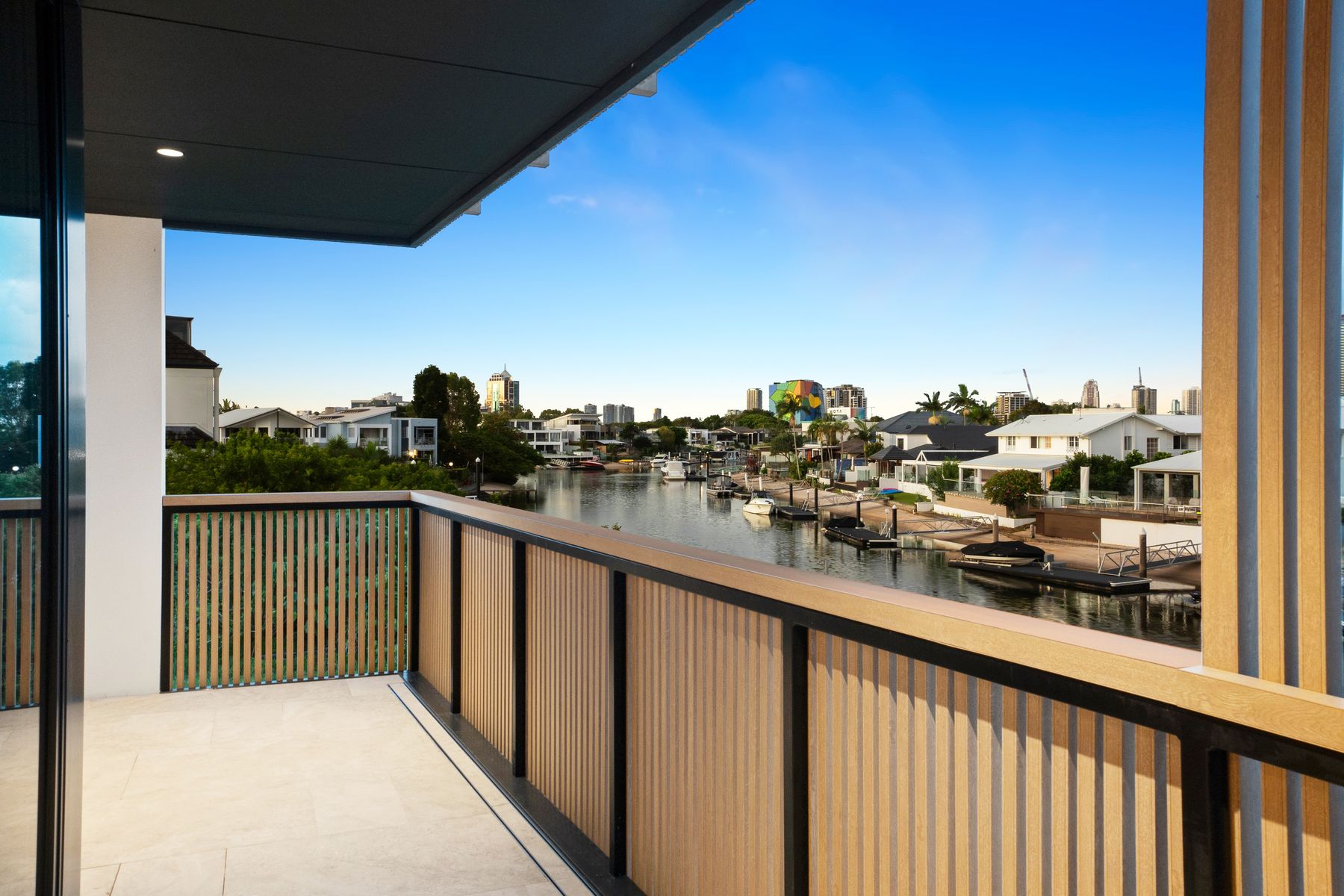 Canal and city from the main bedroom